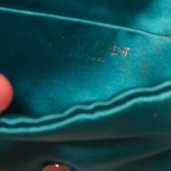 YSL silk evening clutch